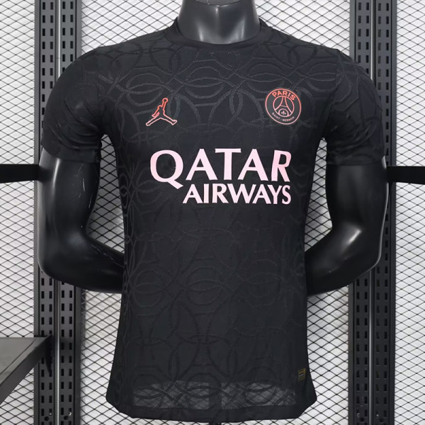 25/26 PSG Ancient Money Pattern Special Edition Black  Player Version  Soccer Jersey