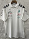 2025 F1 Mercedes White  Polo Racing Suit(翻领)