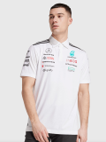 2025 F1 Mercedes White  Polo Racing Suit(翻领)