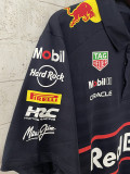 2025 Red Bull Black Polo  Racing Suit (翻领)
