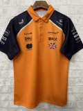 2025 McLaren Orange #4 Polo Racing Suit(翻领)