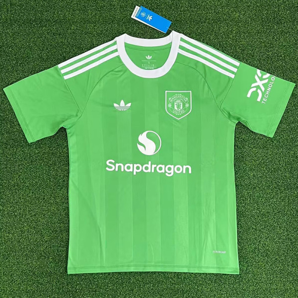 25/26 Man Utd Goalkeeper Green  Fans Soccer Jersey