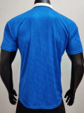 1992 Brazil Blue Retro Soccer Jersey