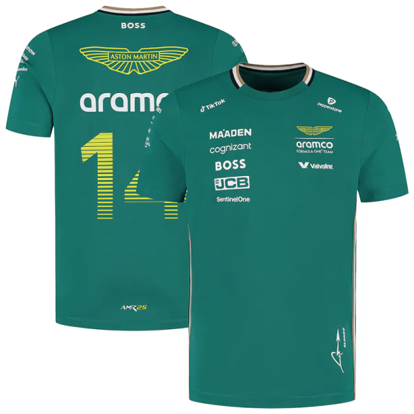 2025 Martin Aston  round neck Green #14 Racing Suit（圆领14号）