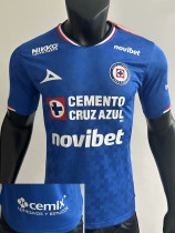 25/26 Cruz Azul Home  Player Version Soccer Jersey（全广告）
