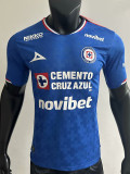 25/26 Cruz Azul Home  Player Version Soccer Jersey（全广告）