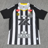 25/26 Santos FC Away  Fans  Soccer Jersey(Print All Sponsor)(新全广告)