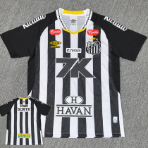25/26 Santos FC Away  Fans  Soccer Jersey(Print All Sponsor)(新全广告)