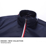 2025 New Royal Blue Simple casual Windbreaker#汤米风衣-707