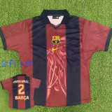 25/26  BAR Home Co branded Edition Retro  Soccer Jersey(金色背后广告#2）
