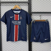 24/25 PSG  Home  Kids Soccer Jersey(With stars)(前带星）