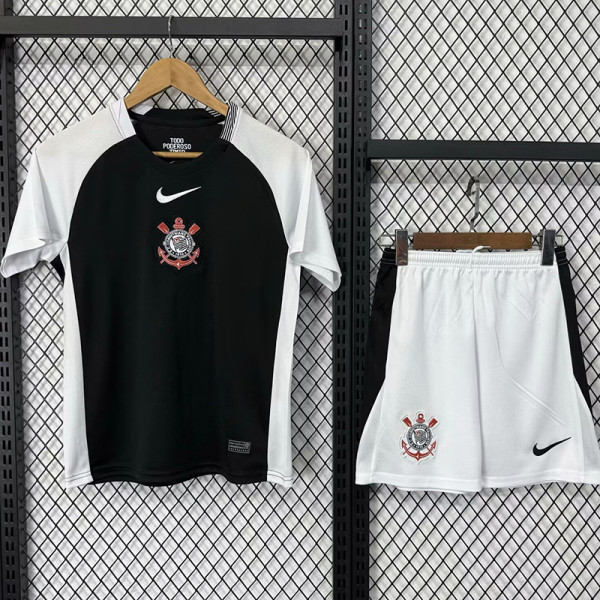 25/26 Corinthians Away  Kids Soccer Jersey