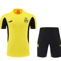 25/26  Dortmund Yellow Training Short Suit(黑边）