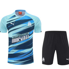 25/26  Marseille Lake Blue Training Short Suit(湖蓝）