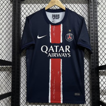 24/25 PSG Home  Fans Soccer Jersey(With stars)(前后带星）