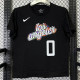 2025 T262 Clippers  WESTBROOK # 0  Pure Cotton  Black T-shirt