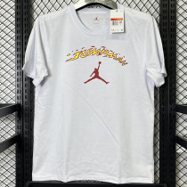 2025 T266 Jordan Fire  Edition  Pure Cotton  White T-shirt