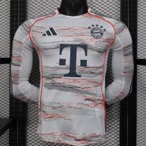 25/26  Bayern Away Player Version  Long Sleeve  Soccer Jersey（长袖）