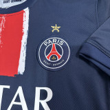 24/25 PSG Home  Fans Soccer Jersey(With stars)(前后带星）