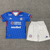 25/26 Cruz Azul Home Kids Soccer Jersey