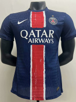 24/25 PSG Home  Player Version Soccer Jersey(With stars)\(前后带星)