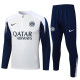 25/26   INT White Grey Half Pull Tracksuit #B2541 (半拉链)