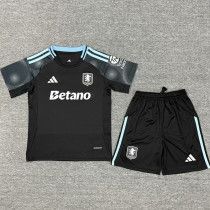 25/26  Aston Villa Away Kids  Soccer Jersey