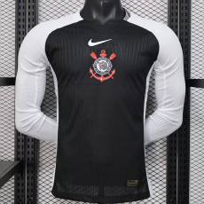 25/26 Corinthians Away  Long Sleeve  Player Version Soccer Jersey(长袖）