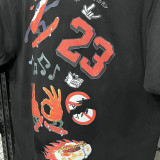 2025 T266 Jordan Fire  Edition  Pure Cotton  Black T-shirt