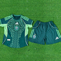 25/26   Algeria Green Player Version  Kids Soccer Jersey#A37