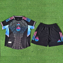 25/26  Algeria Black Camouflage Player Version  Kids Soccer Jersey#A37