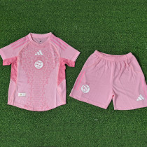 25/26   Algeria  Pink Player Version  Kids Soccer Jersey#A37