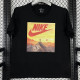 2025 T257 Mountaini NK Black  Pure Cotton T-shirt