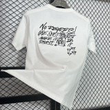 2025 T258  Graffiti NK White  Pure Cotton T-shirt