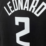 2025 T261 Clippers  LEONARD #12 NK Black  Pure Cotton T-shirt