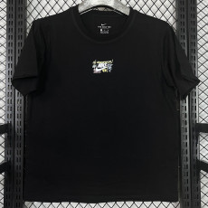 2025 T258  Graffiti NK Black Pure Cotton T-shirt