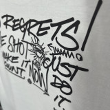 2025 T258  Graffiti NK White  Pure Cotton T-shirt