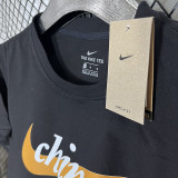 2025 T248 NK China Black  Pure Cotton T-shirt