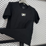 2025 T258  Graffiti NK Black Pure Cotton T-shirt