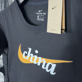 2025 T248 NK China Black  Pure Cotton T-shirt