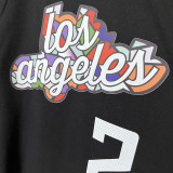 2025 T261 Clippers  LEONARD #12 NK Black  Pure Cotton T-shirt