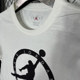 2025 T244 Flying Man Co branded Edition White  Pure Cotton T-shirt