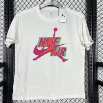 2025 T249 Flying Man White  Pure Cotton  Blue T-shirt