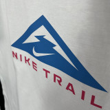 2025 T255  Triangle Mountain NK  White  Pure Cotton T-shirt