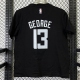 2025 T263 Clippers  GEORGE #13 NK Black  Pure Cotton T-shirt