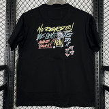 2025 T258  Graffiti NK Black Pure Cotton T-shirt