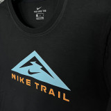 2025 T255  Triangle Mountain NK Black  Pure Cotton T-shirt