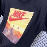 2025 T257 Mountaini NK Black  Pure Cotton T-shirt