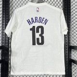 2025 T251  Nets HARDEN # 13 NK White  Pure Cotton T-shirt