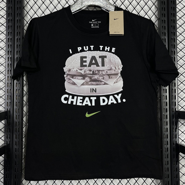 2025 T247 Hamburger ETA NK Black  Pure Cotton T-shirt